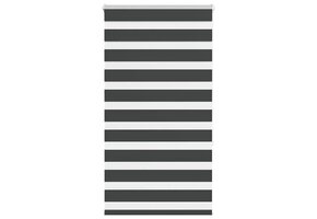 vidaXL Zebra rolgordijn 85x150 cm stofbreedte 80,9 cm zwart