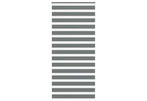 vidaXL Zebra rolgordijn 100x230 cm stofbreedte 95,9 cm donkergrijs