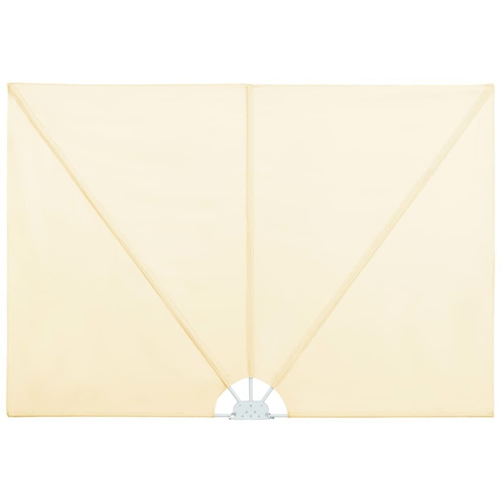 vidaXL Terrasscherm inklapbaar 240x160 cm crème