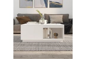 vidaXL Salontafel Grenenhout Wit - 63% Korting