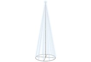 vidaXL Kegelkerstboom 732 LED's koudwit 160x500 cm