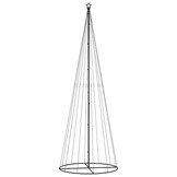 VidaXL Kegelkerstboom 732 LED's koudwit 160x500 cm - 54% Korting!