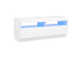 vidaXL Tv-meubel met LED-verlichting 100x35x40 cm wit
