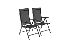 SONGMICS Tuinstoelen Set (2 st.) - 46% Korting - Aluminium, Verstelbaar