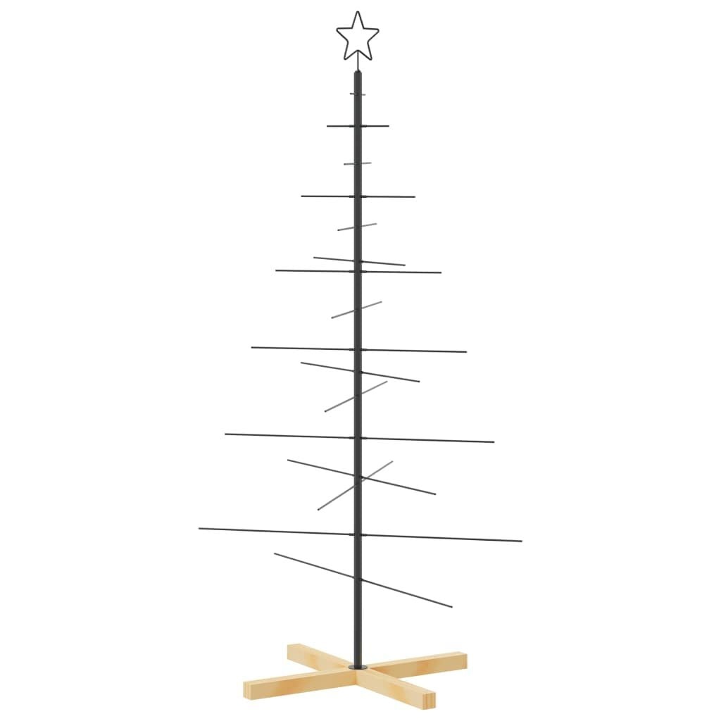 vidaXL Kerstboom Metaal Zwart 150cm - 36% Korting!