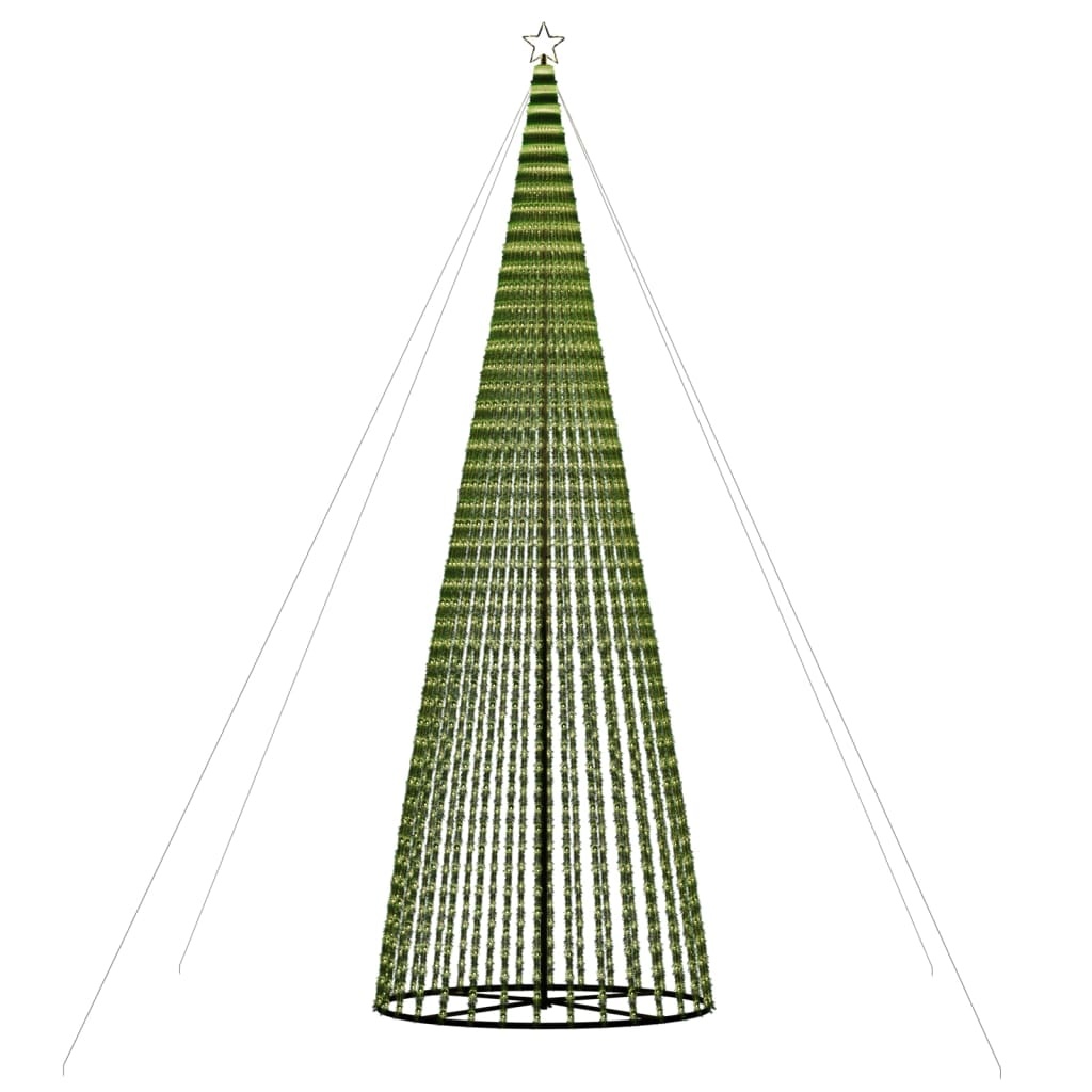 vidaXL LED-kerstboom 500cm Warm Wit - 67% Korting!