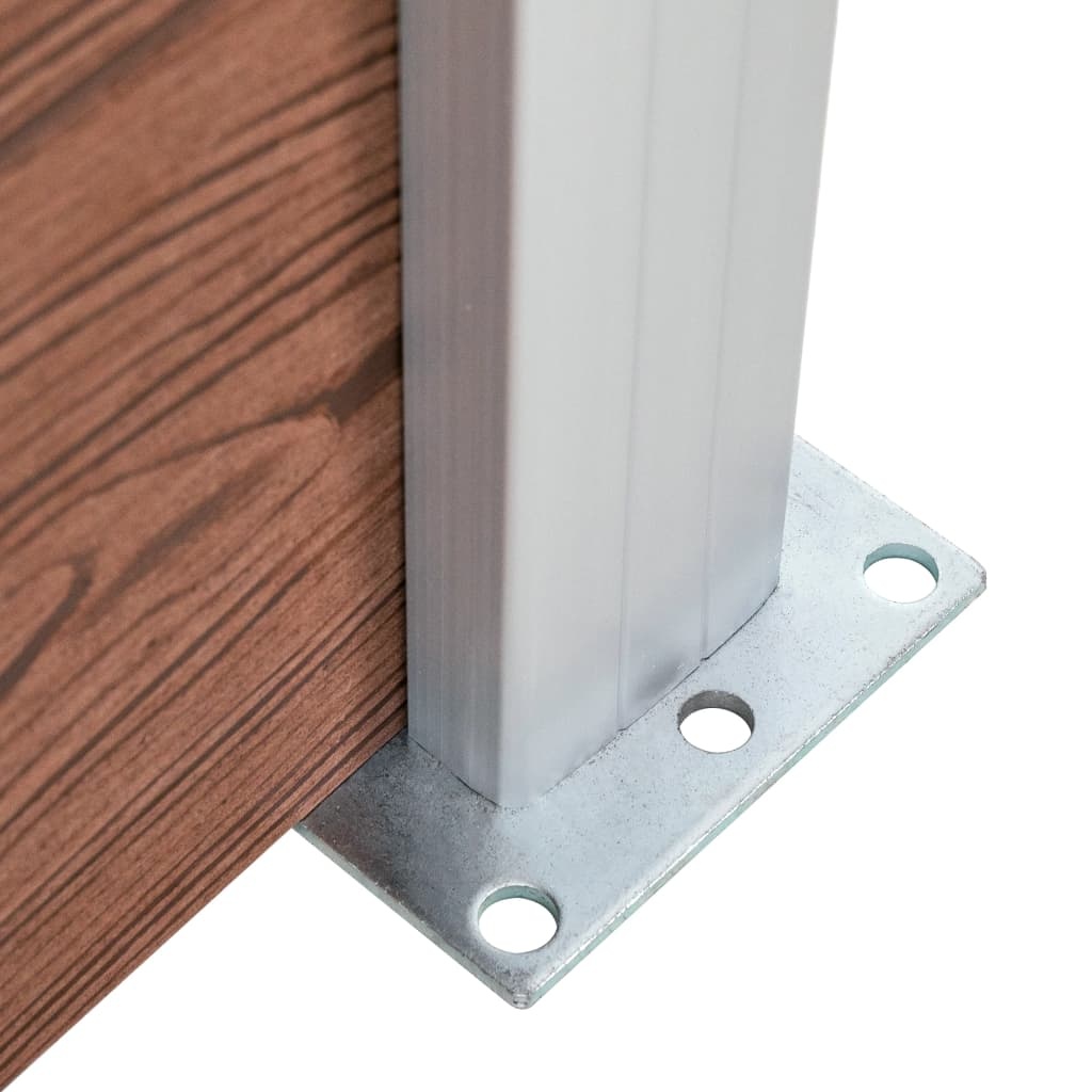 VidaXL Schuttingpaneel 180x146 cm HKC Bruin - Nu met 34% Korting!