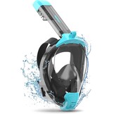 ACURE Snorkelmasker Volwassenen Volledige Masker, SN04 Volledige Gezichtsmasker met Afneembare Cameramontage, Dubbel Anti-Fog Ontwerp & Verbeterd Ademhalingssysteem, Anti-lek & 180° Breed Zicht