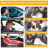 KMZ Luchtmatras, verdikte en dubbelzijdig gevlokte SUV, luchtmatras, campingmatras, met 2 opblaasbare hoofdkussens, donkergrijs