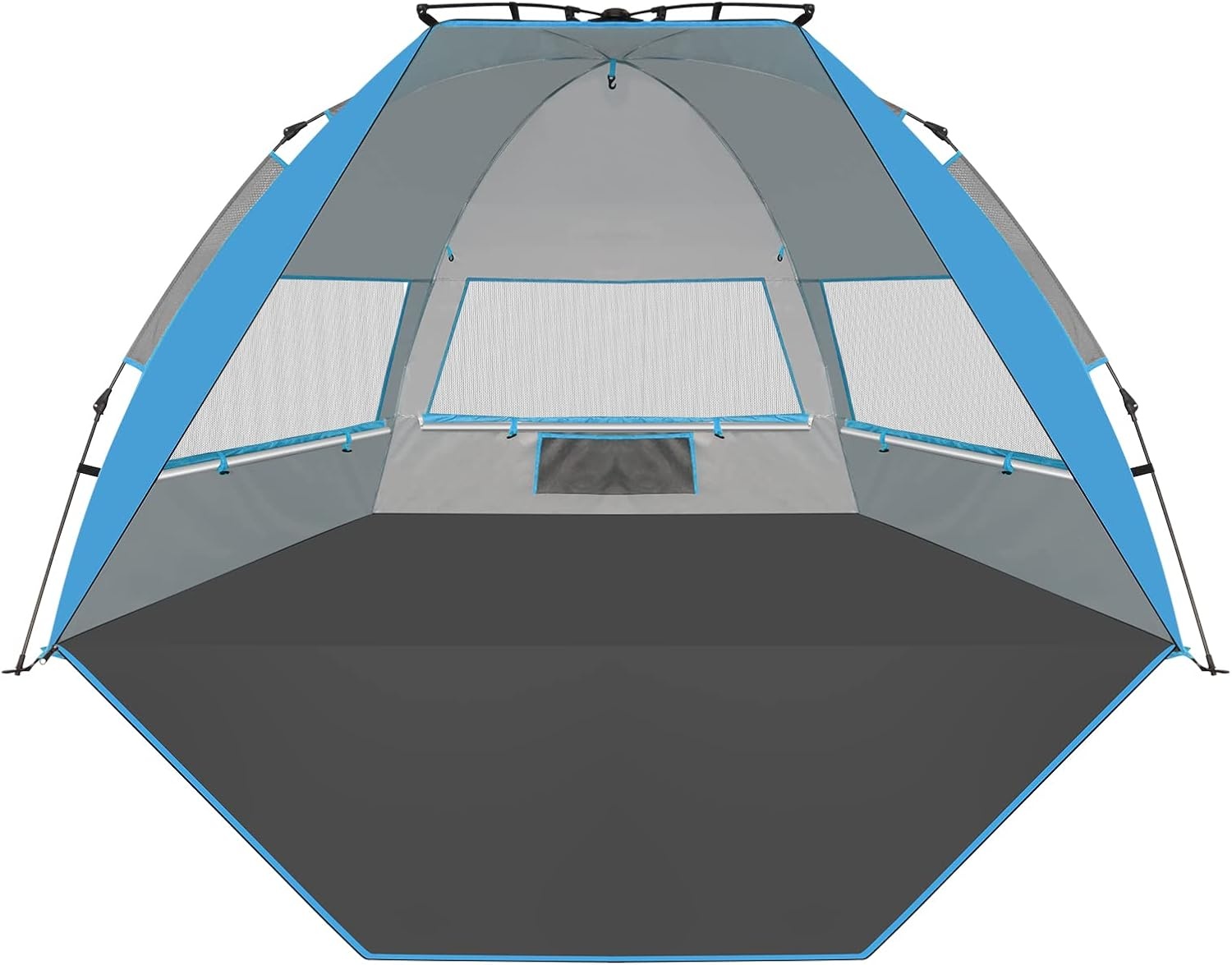TAGVO Strandtent, waterdicht, draagbaar, voor 3-4 personen, zonwering, UPF 50+ ademende tent voor kamperen