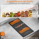 Induction Hob 30cm 3500W Plug in, Jessier 2 Zones Electric Hob with Flexible Zone for BBQ, Built-in Hob with 9 Power Levels Setting, Pause Function, Timer, Child Lock Black