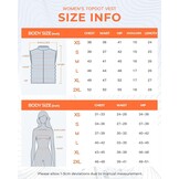 Topdot Gewatteerd verwarmd vest voor dames met 16000mAh 7,4V accupakket, Lights-Out Design 10 verwarmingszones verwarmd damesvest