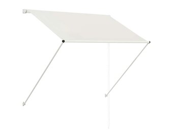 vidaXL Uittrekbare Luifel Crème 150x150 cm - 75% Korting!