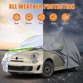 Autohoes, outdoor, waterdicht, geschikt voor 2007-2024, Fiat 500, 500C, 500E, Abarth 500, zomer, volledige garage, autozeil, afdekzeil, buitenafdekking voor regen, zon, stof, uv-bescherming,