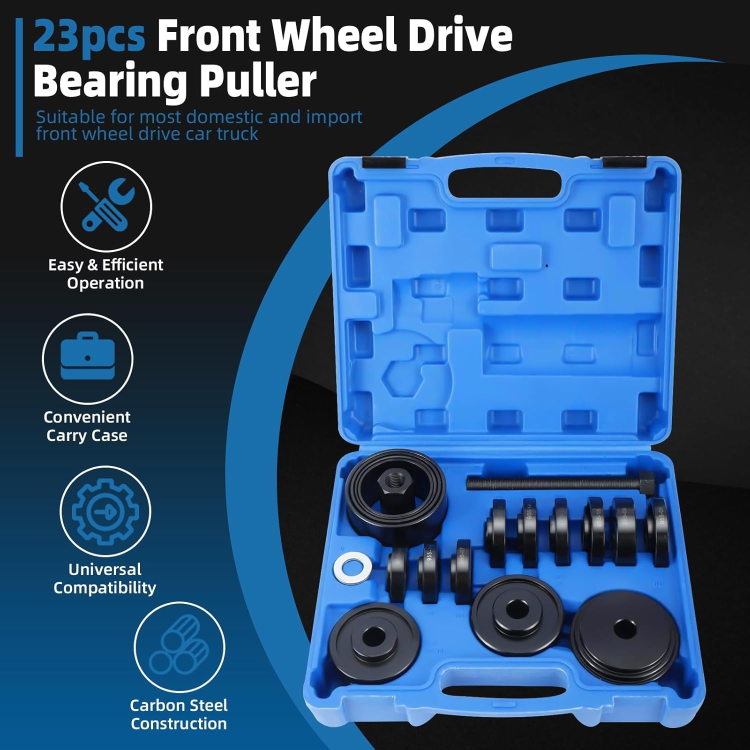 FreeTec FWD Voorwiel Tool Kit Drive Lager Verwijdering Adapter Nieuwe Trekker Katrol 21 st Tool Kit