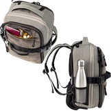 Cabin Max Evos onderstoel tas 40x30x15-40x30x20 cm lichtgewicht rugzak trolley handbagage voor KLM Wizzair BA easyJet Ryanair Transavia – uitbreidbare cabine bagage