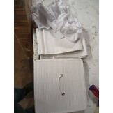 vidaXL Opbergboxen 4 st bamboe wit