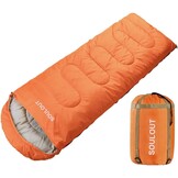 SOULOUT Sleeping Bag 3-4 Season Warm Weather and Winter, Lightweight, Waterproof – Great for Adults & Kids - Excellent Camping Gear Equipment, Traveling, and Outdoor Activities
