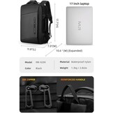 MARK RYDEN Business Rugzak Heren - Waterdicht, Anti-diefstal - 27% Korting