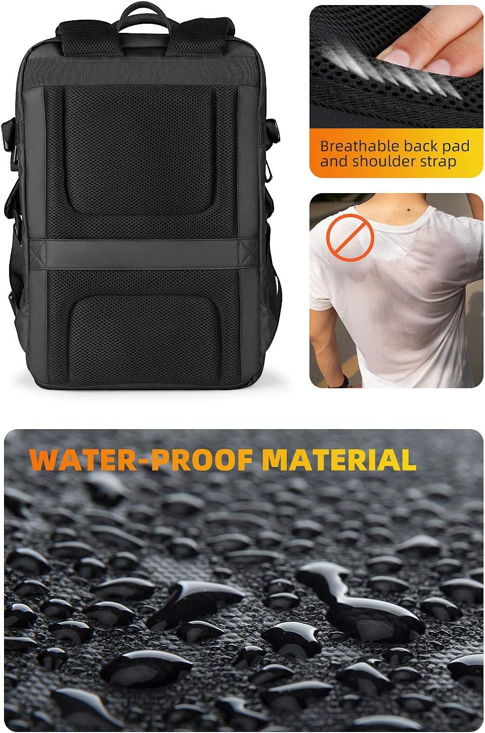 MARK RYDEN Business Rugzak Heren - Waterdicht, Anti-diefstal - 27% Korting