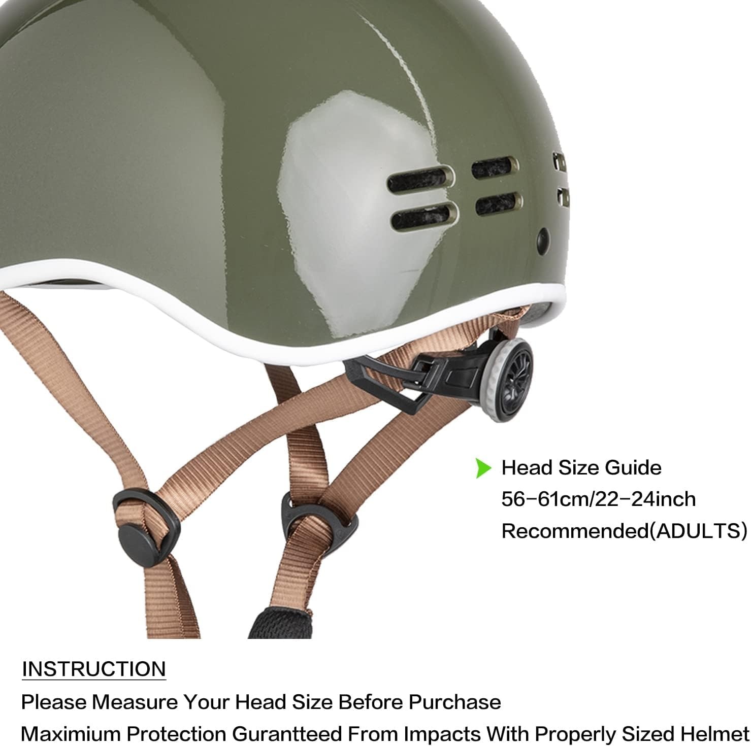 OnBros Fahrradhelm für Herren und Damen - Retro Urban Commuter Helm für Frauen - Verstellbar 56-61CM