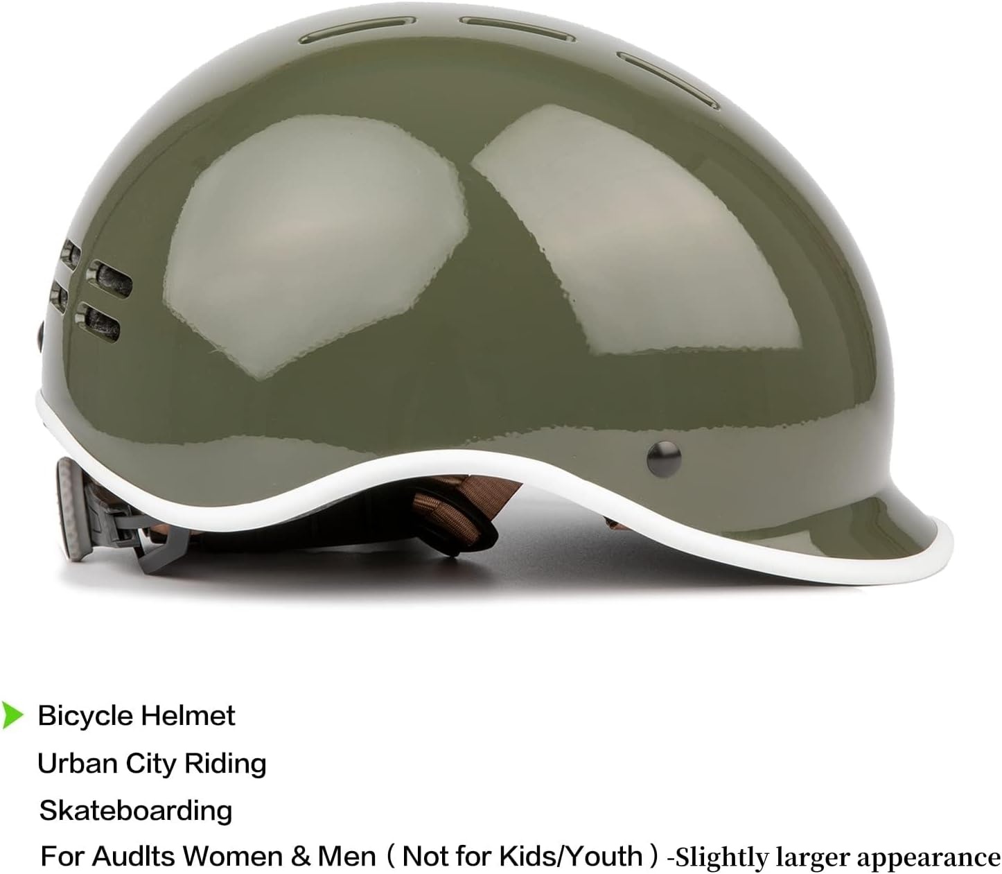 OnBros Fahrradhelm für Herren und Damen - Retro Urban Commuter Helm für Frauen - Verstellbar 56-61CM