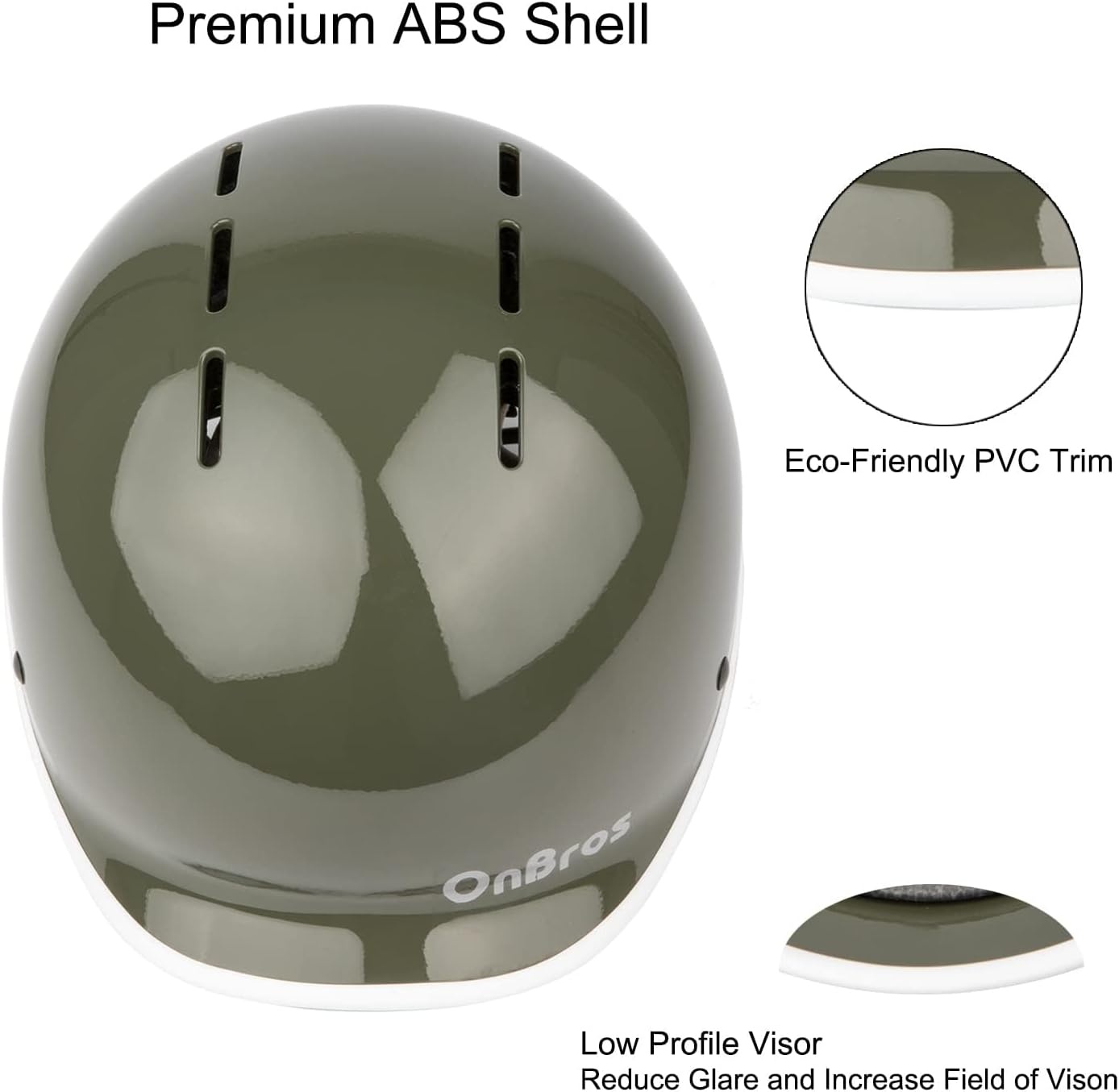 OnBros Fahrradhelm für Herren und Damen - Retro Urban Commuter Helm für Frauen - Verstellbar 56-61CM