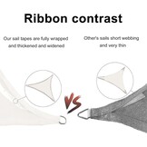 SUNNY GUARD Zonnezeil Zonnescherm Rechthoekig 4x5m HDPE Waterdoorlatend UV-bescherming voor patio,Tuin, Buitenkant, Terras, Kleur beige