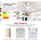 Plafondventilator met Licht (132cm) - 28% Korting!