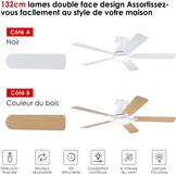 Plafondventilator met Licht (132cm) - 28% Korting!