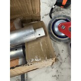 vidaXL Luifel Uittrekbaar 400x150 cm Geel/Wit - 69% Korting!