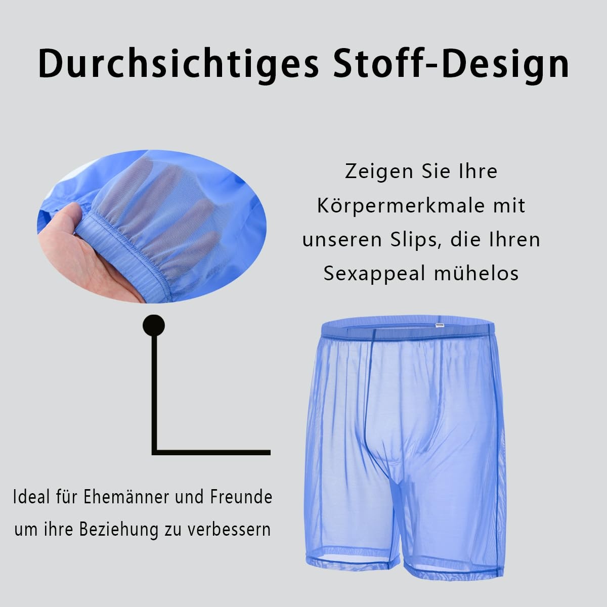 Heren Boxershorts Blauw L - 47% Korting!