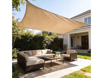 HAIKUS Zonnezeil 3x5m Zand - Waterdicht & UV-beschermend (28% Korting!)