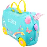 Trunki Una Unicorn Reiskoffer Kinderen - Blauw (28% Korting)