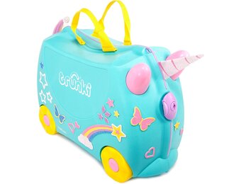 Trunki Una Unicorn Reiskoffer Kinderen - Blauw (28% Korting)