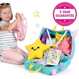 Trunki Una Unicorn Reiskoffer Kinderen - Blauw (28% Korting)