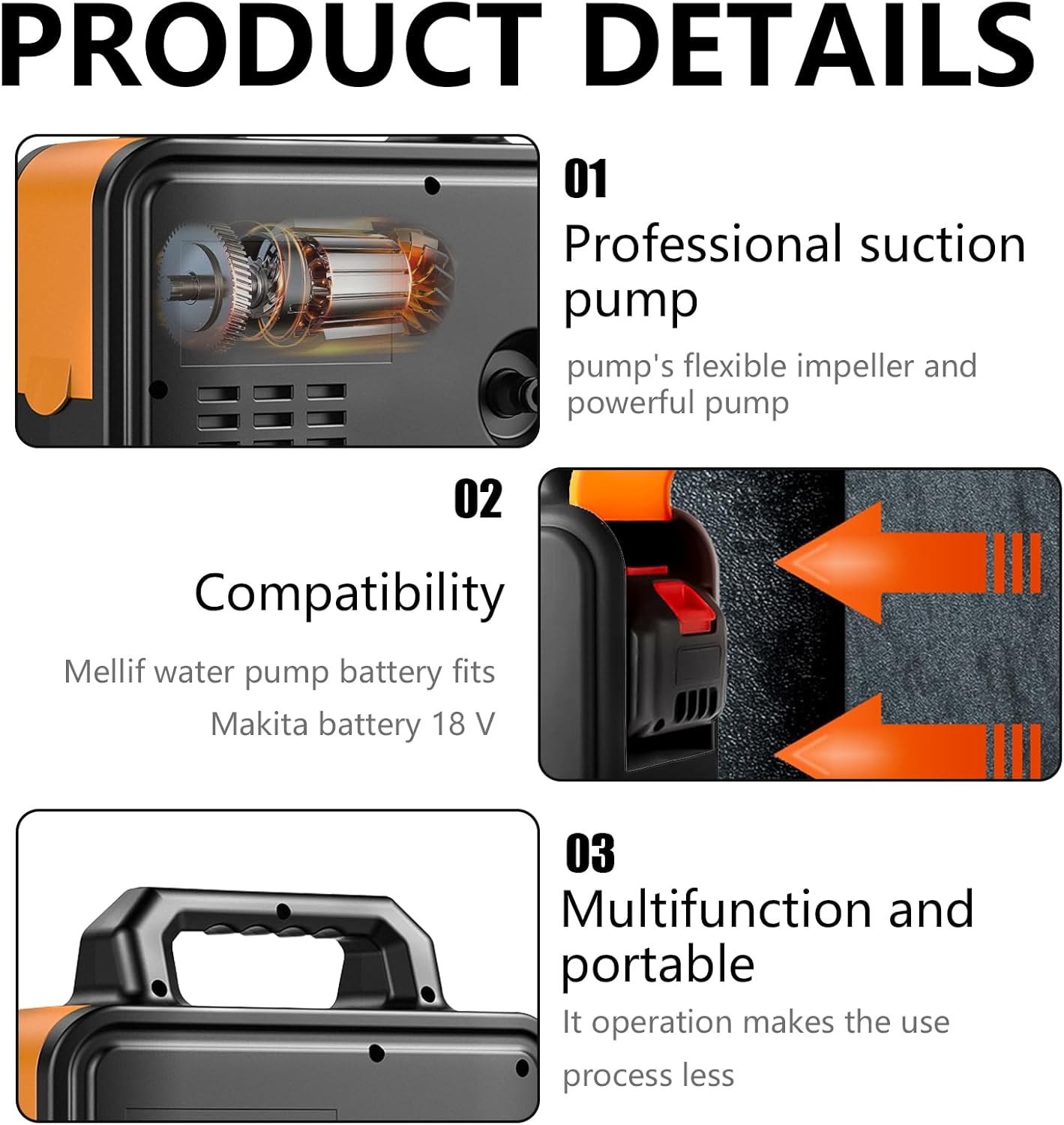Waterpomp met 2 Accu's - 27% Korting | Draadloos & Draagbaar