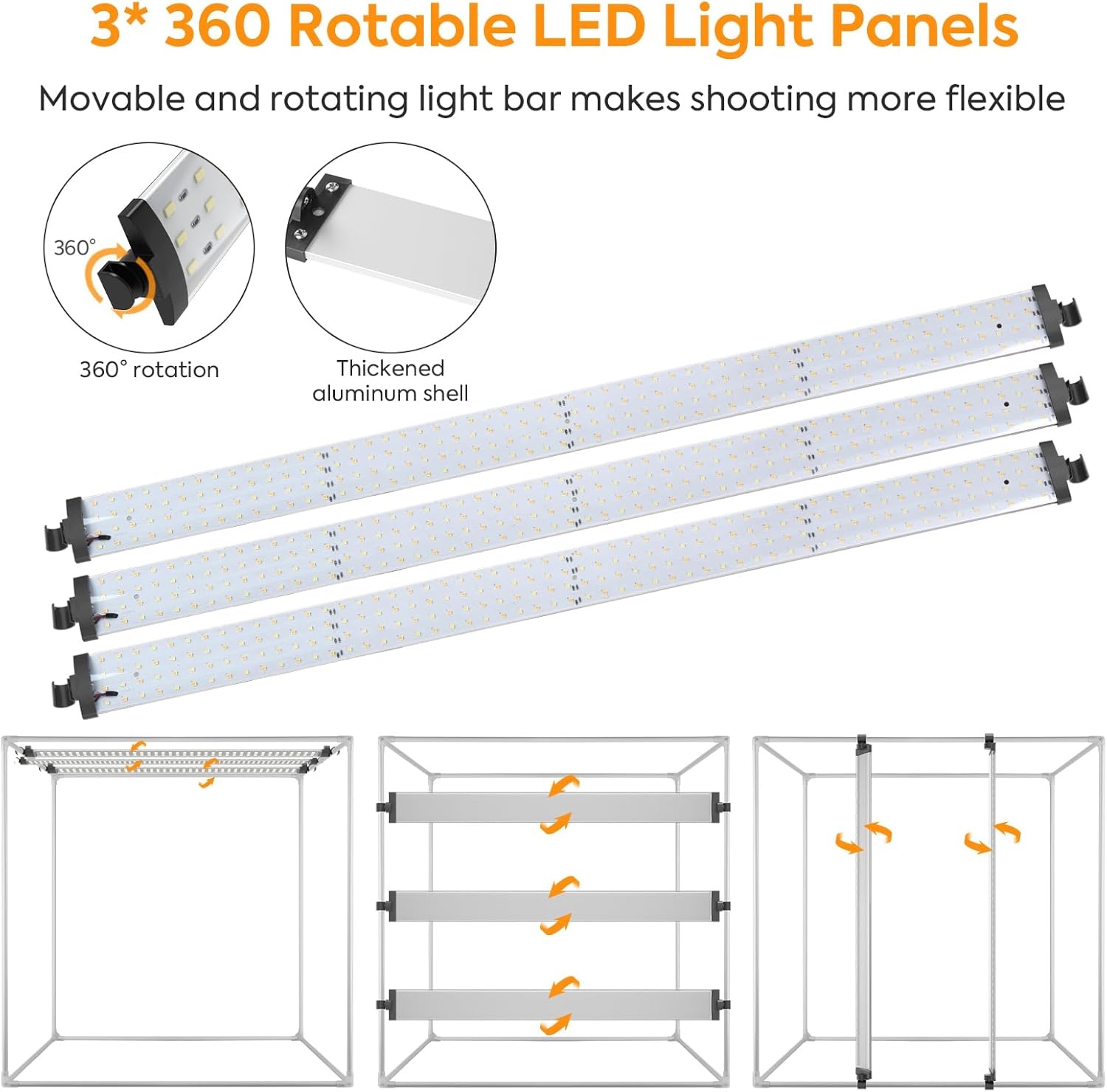 Fotostudio Lichtbox Set 80x80cm | Professioneel | 29% Korting