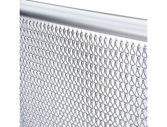 Aluminium Kettinggordijn Zilver 90x200cm - Insectenwering met 28% Korting!