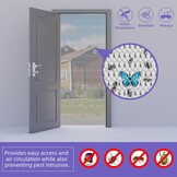 Aluminium Kettinggordijn Zilver 90x200cm - Insectenwering met 28% Korting!