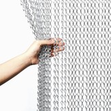 Aluminium Kettinggordijn Zilver 90x200cm - Insectenwering met 28% Korting!