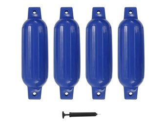 vidaXL Bootstootkussens 4 st 41x11,5 cm PVC Blauw - 76% KORTING!