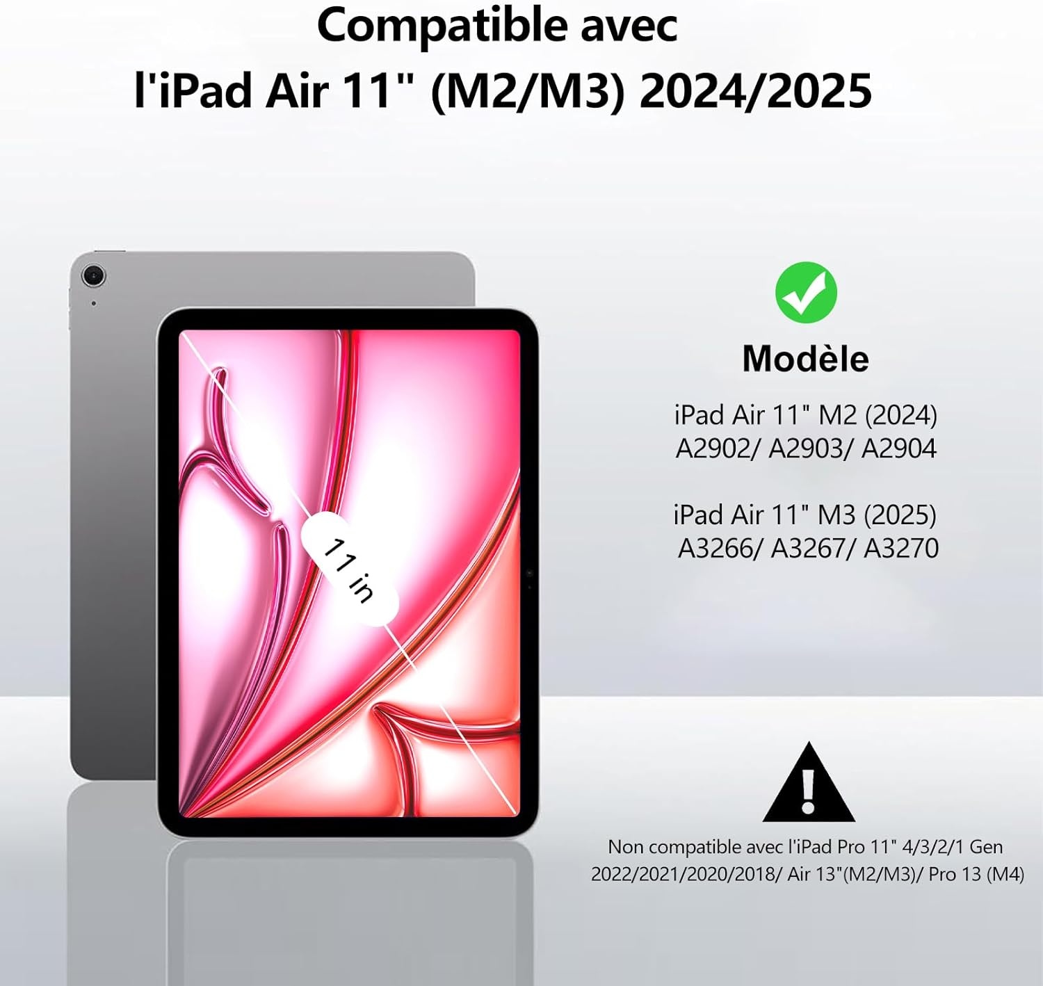 JADEMALL iPad Air 11" Toetsenbord Hoes met Italiaans QWERTY - 47% Korting!