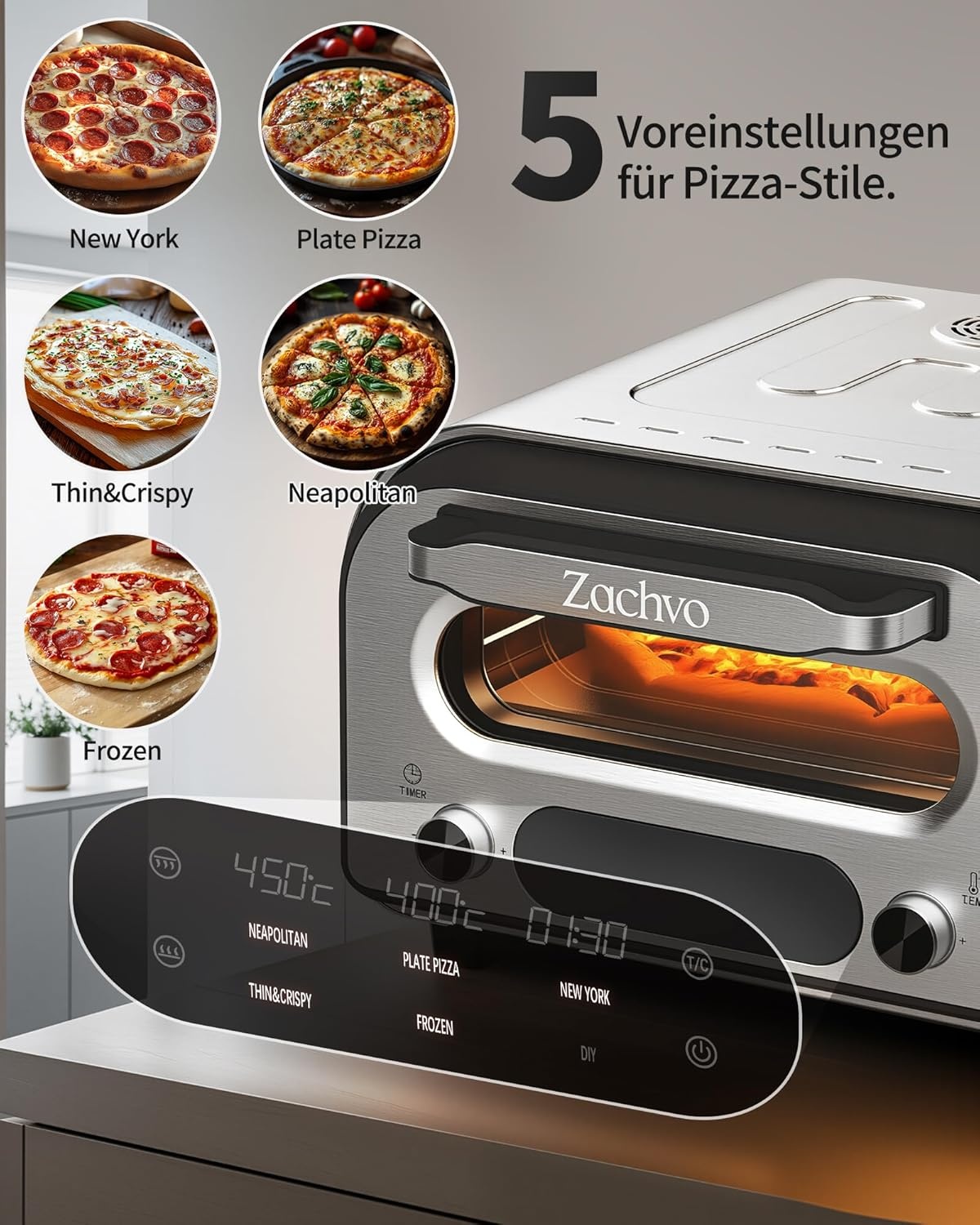 Elektrische Pizzaoven - Tot 450°C & 29% Korting