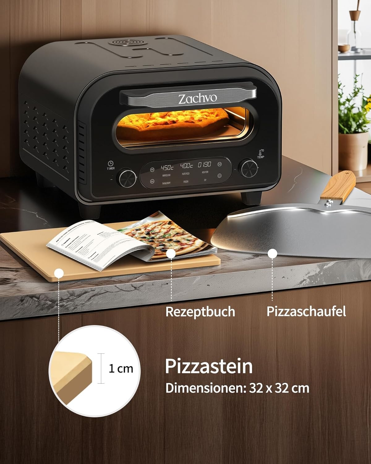 Elektrische Pizzaoven - Tot 450°C & 29% Korting