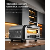 Elektrische Pizzaoven - Tot 450°C & 29% Korting