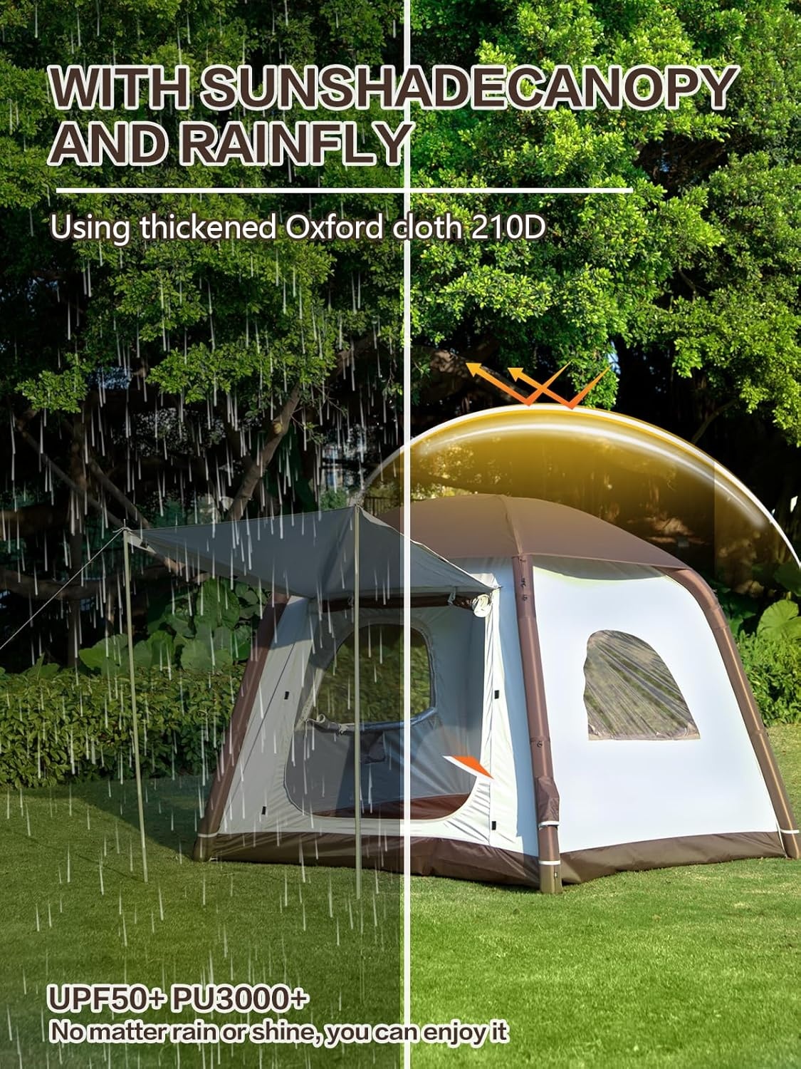 Opblaasbare Campingtent 2-4 persoons - Waterdicht & Eenvoudige Montage (-29%)