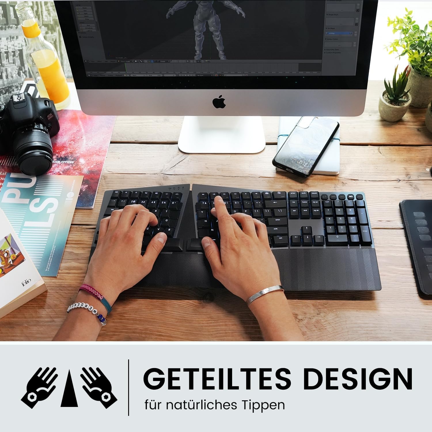 Perixx PERIBOARD-835RD Ergonomisch Mechanisch Toetsenbord - 4% Korting