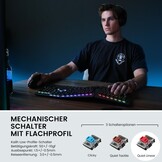 Perixx PERIBOARD-835RD Ergonomisch Mechanisch Toetsenbord - 4% Korting