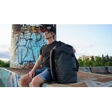 Lamaki Holdall Duffel Backpack Weekender (45-50L) - Zwart - 27% Korting